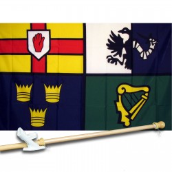 IRISH PROVENCES COUNTRY 3' x 5'  Flag, Pole And Mount.