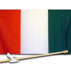 IVORY COAST COUNTRY 3' x 5'  Flag, Pole And Mount.