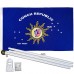 Key West Conch Republic 3' x 5' Polyester Flag, Pole and Mount