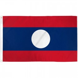 Laos 3'x 5' Country Flag
