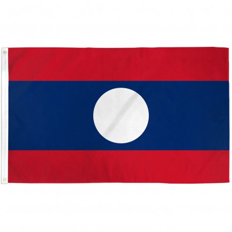 Laos 3'x 5' Country Flag