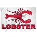 Lobster White 3' x 5' Polyester Flag