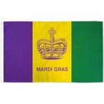 Mardi Gras Historical 3' x 5' Polyester Flag