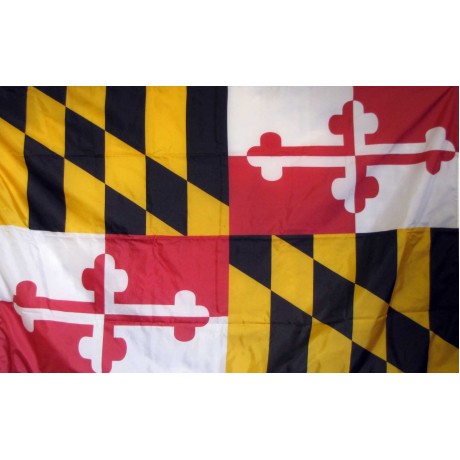 Maryland 3'x 5' Solar Max Nylon State Flag
