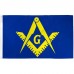 Masonic Blue & Yellow Historical 3'x 5' Flag