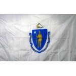 Massachusetts 3'x 5' Solar Max Nylon State Flag