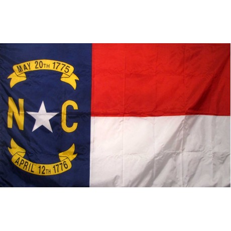 North Carolina 3'x 5' Solar Max Nylon State Flag