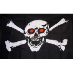Red Eyes 3'x 5' Pirate Flag