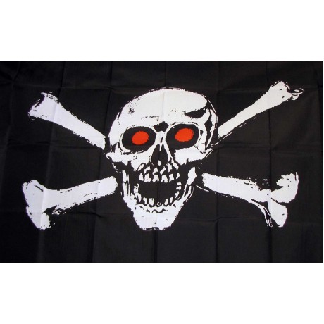 Red Eyes 3'x 5' Pirate Flag