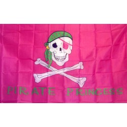 Pirate Princess Pink 3'x 5' Flag
