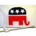 REPUBLICAN 3' x 5'  Flag, Pole And Mount.