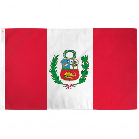 Peru 3'x 5' Country Flag