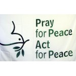 Pray For Peace Religious 3'x 5' Flag