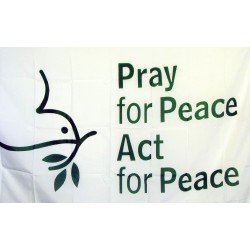 Pray For Peace Religious 3'x 5' Flag