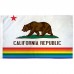 California Rainbow Pride 3 'x 5' Polyester Flag