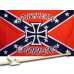 REBEL SOUTHERN CHOPPERS 3' x 5'  Flag, Pole And Mount.