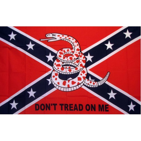 Rebel Don't Tread On Me 3'x 5' Novelty Flag