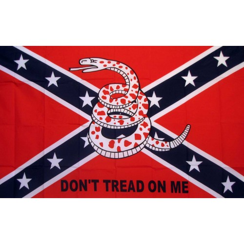 Rebel Don't Tread On Me 3'x 5' Novelty Flag.