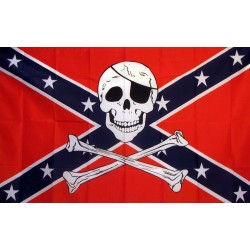Rebel Pirate 3'x 5' Flag