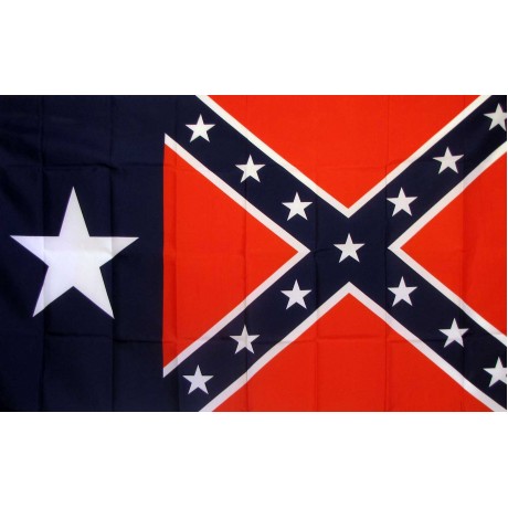 Rebel Texas 3'x 5' Novelty Flag