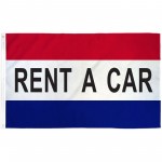 Rent A Car Patriotic 3' x 5' Polyester Flag