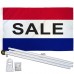 Sale Patriotic 3' x 5' Polyester Flag, Pole and Mount