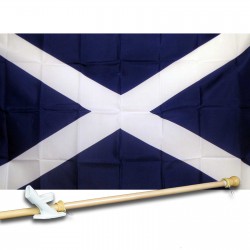 SCOTLAND 3' x 5'  Flag, Pole And Mount.