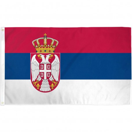 Serbia 3' x 5' Polyester Flag