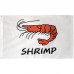 Shrimp White 3' x 5' Polyester Flag