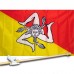 SICILY COUNTRY 3' x 5'  Flag, Pole And Mount.