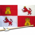 Spain Lions & Castle 3' x 5' Polyester Flag, Pole and Mount