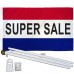 Super Sale Patriotic 3' x 5' Polyester Flag, Pole and Mount