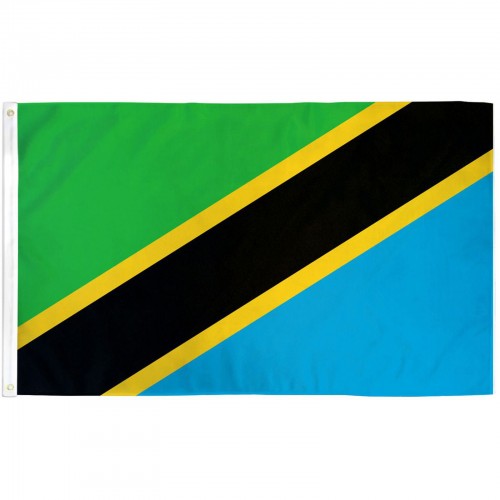 Tanzania 3'x 5' Country Flag (F-2545) - by www.neoplexonline.com
