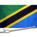 TANZANIA COUNTRY 3' x 5'  Flag, Pole And Mount.