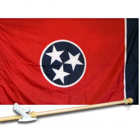 TENNESSEE 3' x 5'  Flag, Pole And Mount.