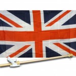 UK UNION JACK BRITISH 3' x 5'  Flag, Pole And Mount.