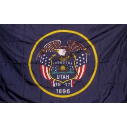 Utah 3'x 5' Solar Max Nylon State Flag