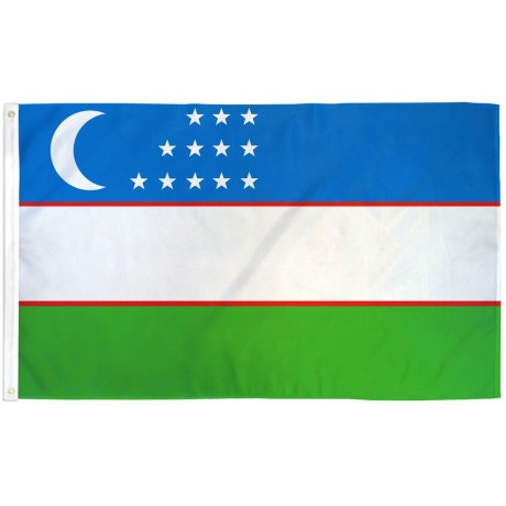 Uzbekistan 3'x 5' Country Flag