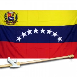 VENEZUELA 3' x 5'  Flag, Pole And Mount.