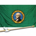 WASHINGTON 3' x 5'  Flag, Pole And Mount.