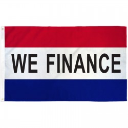 We Finance Patriotic 3' x 5' Polyester Flag