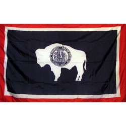 Wyoming 3'x 5' Solar Max Nylon State Flag