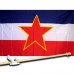 YUGOSLAVIA COUNTRY 3' x 5'  Flag, Pole And Mount.