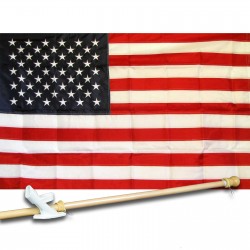 USA 4'X 6' Flag, Pole And Mount.