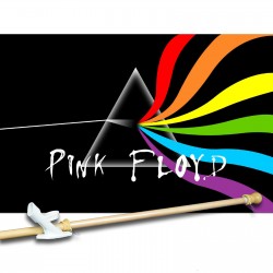 PINK  FLOYD 3' x 5'  Flag, Pole And Mount.