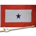 BLUE STAR SERVICE 3' x 5'  Flag, Pole And Mount.