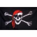 Jolly Roger Red 4'x 6' Pirate Flag