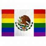 Mexico Pride Rainbow 3' x 5' Polyester Flag