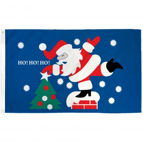 Santa Ho Ho Ho 3' x 5' Polyester Flag