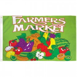 Farmers Market Green 3' x 5' Polyester Flag